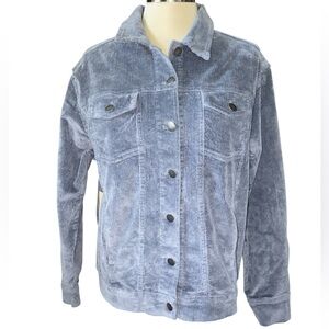 Cactus + Pearl jacket corduroy button down front long sleeves w/buttons Sz L NWT